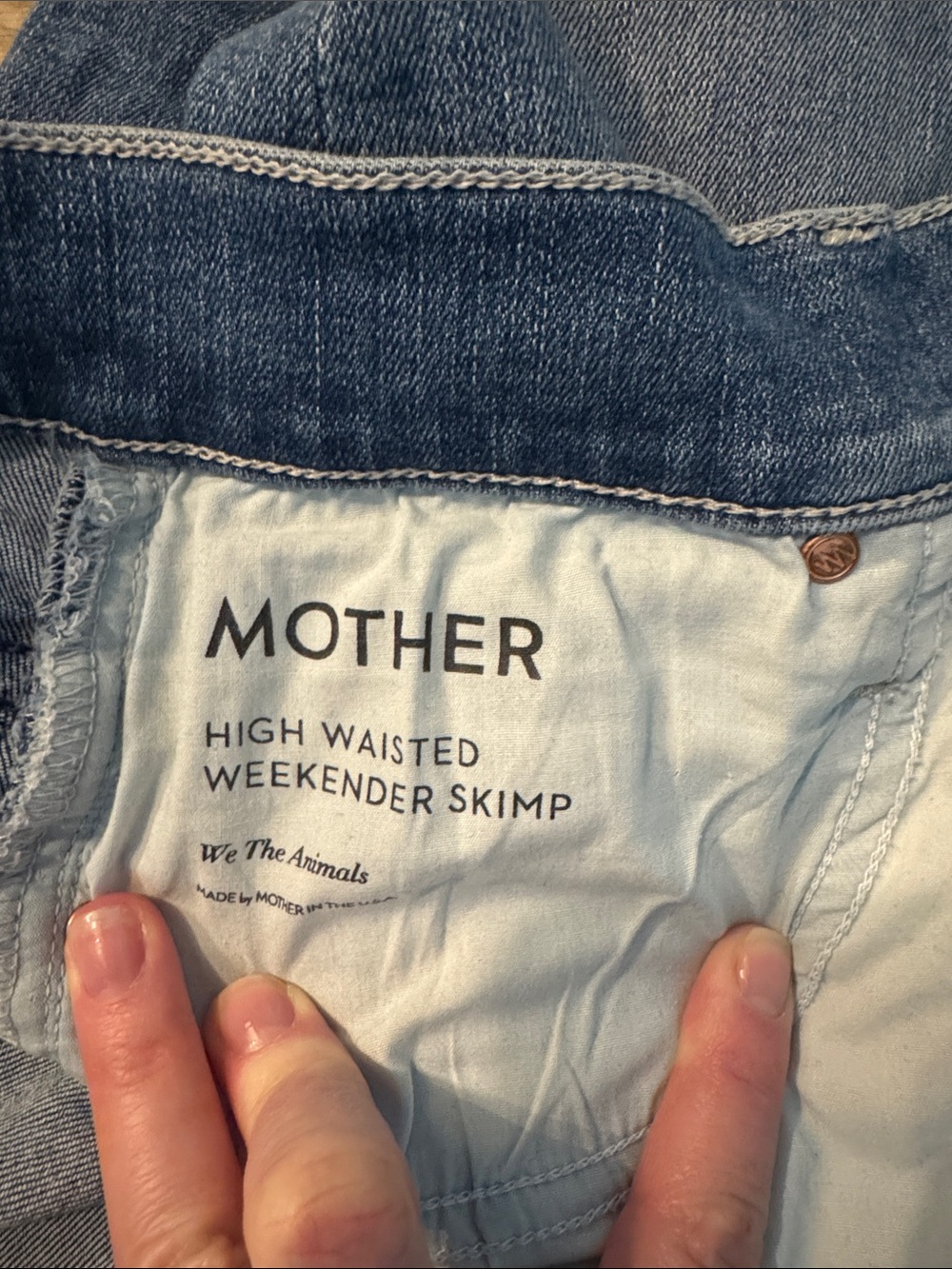 MOTHER High Waisted Weekender Skimp - Picture 4 of 5